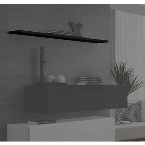 wandplank baza 120 zwart